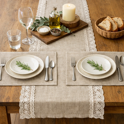 Elegant Linen Table Runner