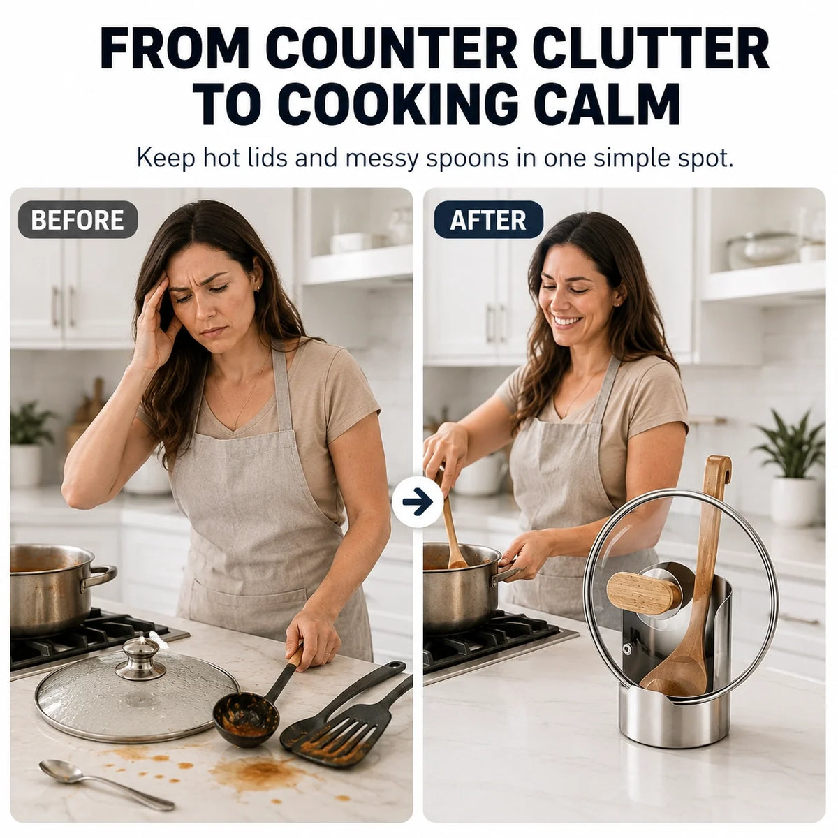 50% OFF Today🔥-EVANGELYA® 🍽️ Premium Stainless Steel Kitchen Counter Organizer