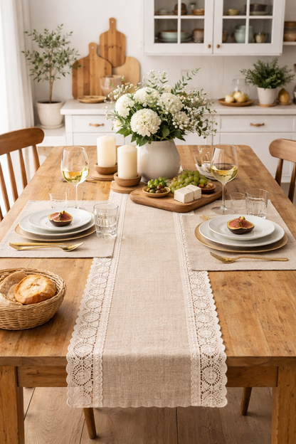 Elegant Linen Table Runner