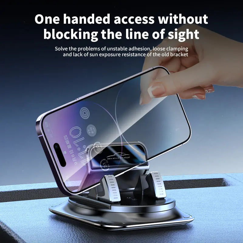 🚗Car phone holder 360 degree rotation, suitable for car navigation in-car dashboard