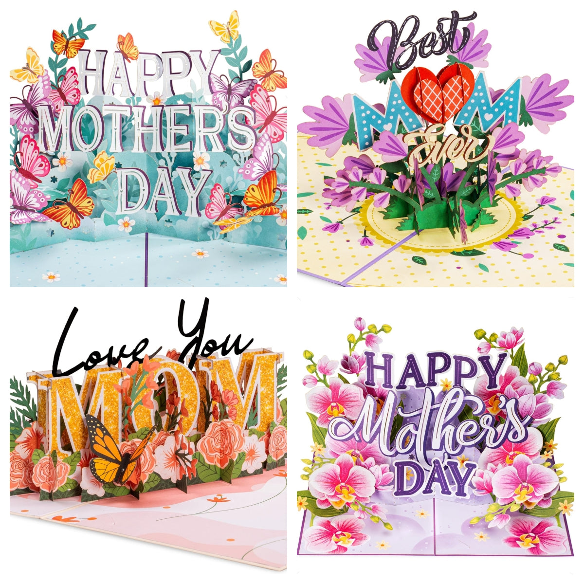 💌Paper Love Mother's Day Card, Pop Up Card 3D Design for Mom Wife Grandmother