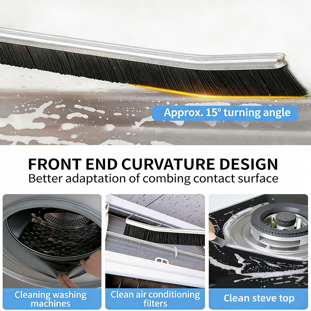 🧹 Crevice Cleaning brush，Multifunctional for Bathroom Kitchen Tiles Window Crevice Cleaning Tool