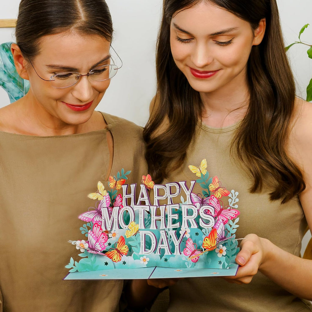 💌Paper Love Mother's Day Card, Pop Up Card 3D Design for Mom Wife Grandmother