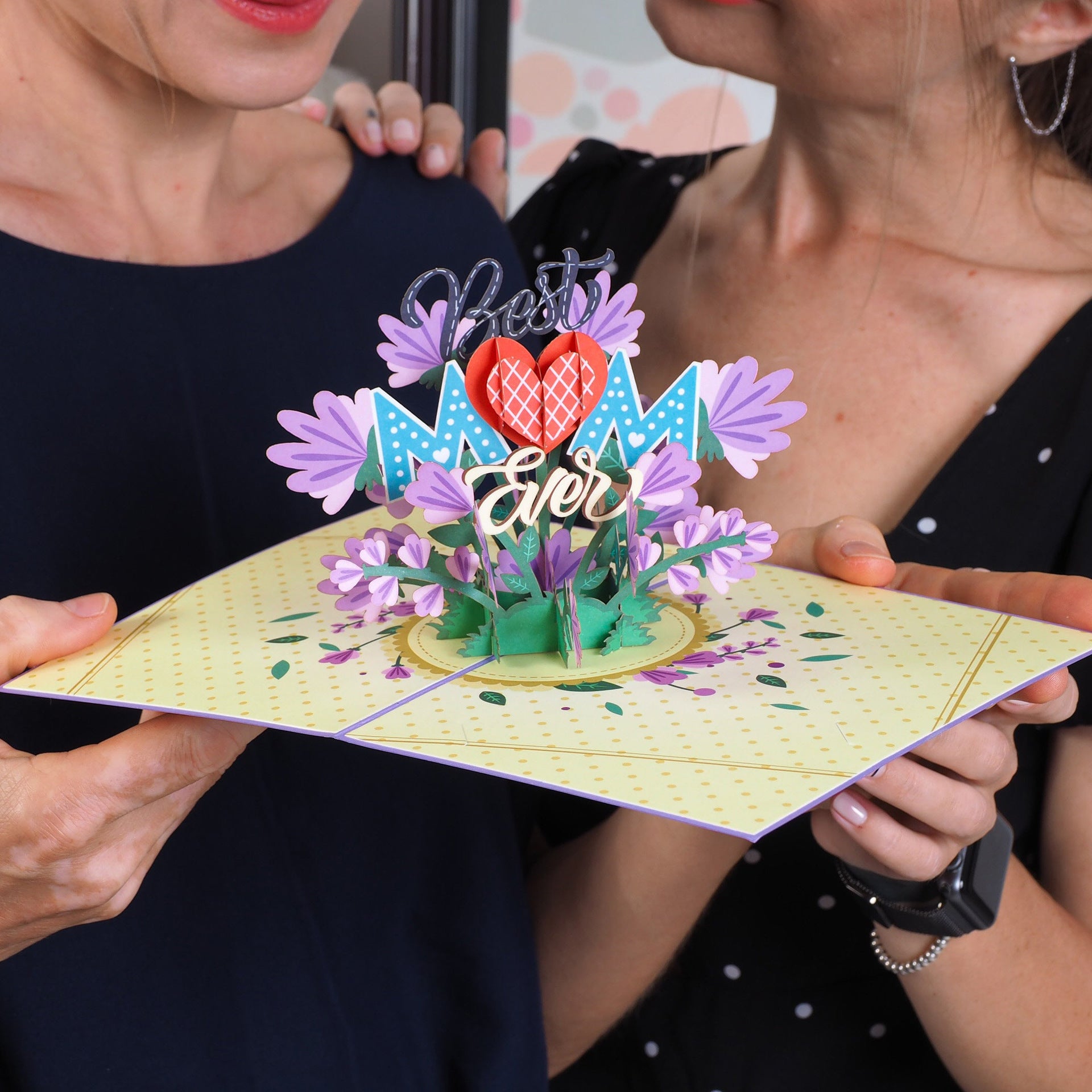 💌Paper Love Mother's Day Card, Pop Up Card 3D Design for Mom Wife Grandmother