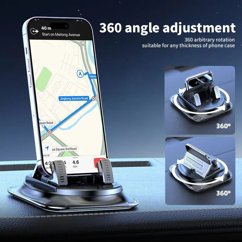 🚗Car phone holder 360 degree rotation, suitable for car navigation in-car dashboard